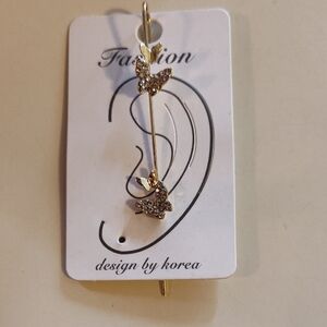 Gold Butterfly Ear Cuff